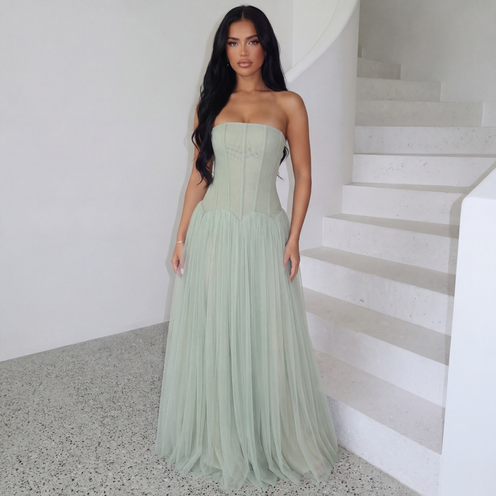 Paloma | Women's Corset Bodice Maxi Dress