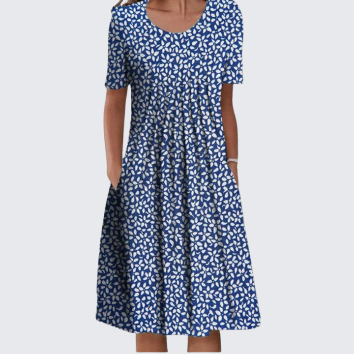 Luna | Effortless Floral Dress with Pockets