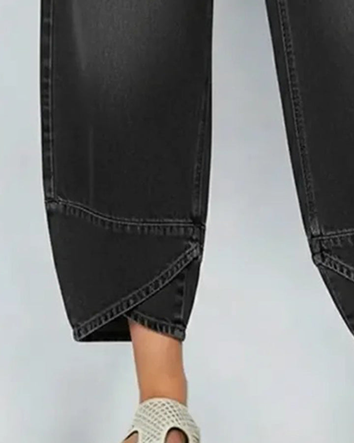 Casual Patchwork Denim Pants