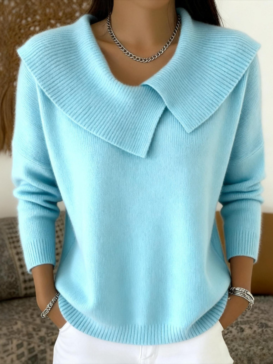 Lucia | Sweater with Soft Collar