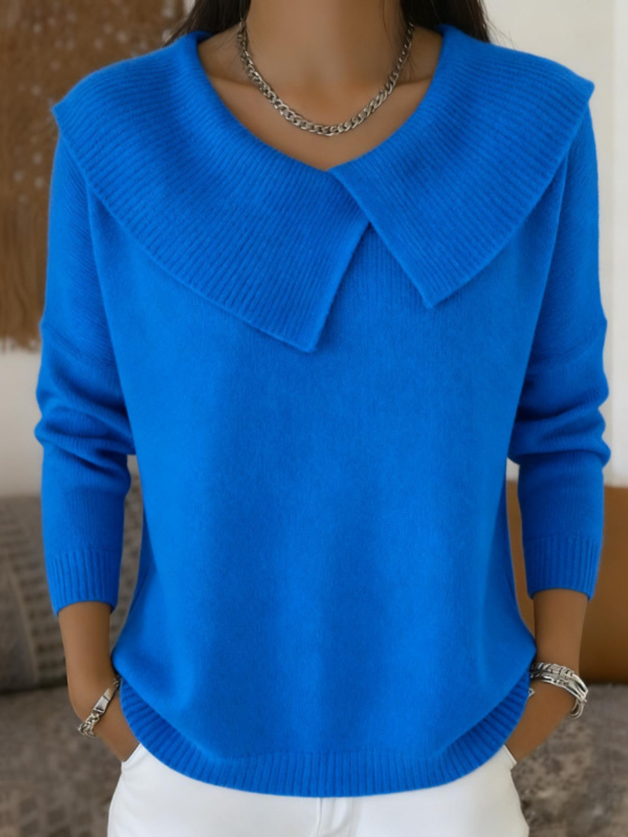 Lucia | Sweater with Soft Collar