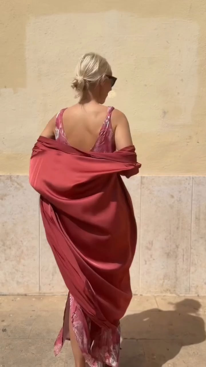 Sleeveless Maxi Dress + Matching Cardigan