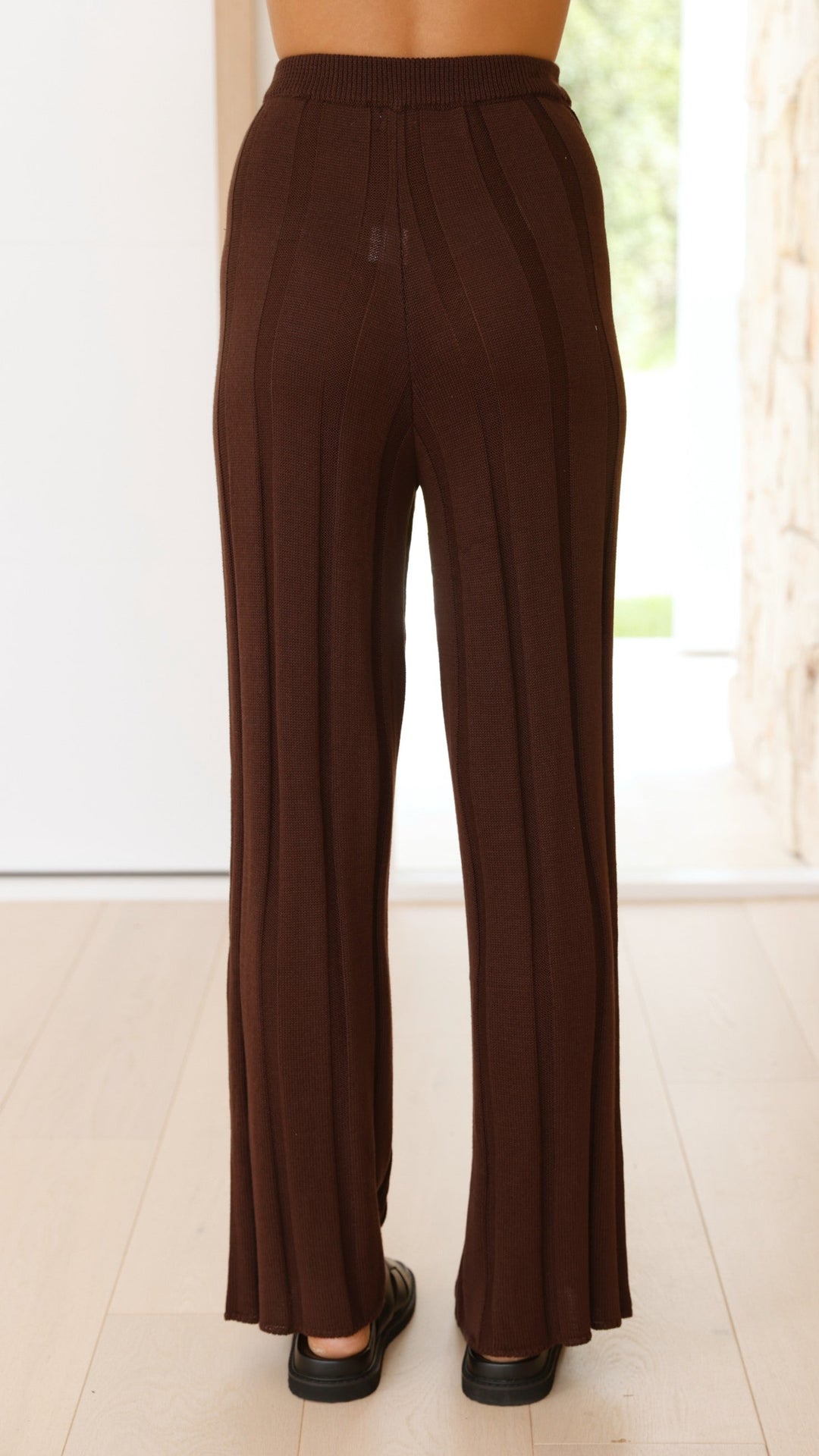 Bayu | Women's Ribbed Knit Wide Leg Pants