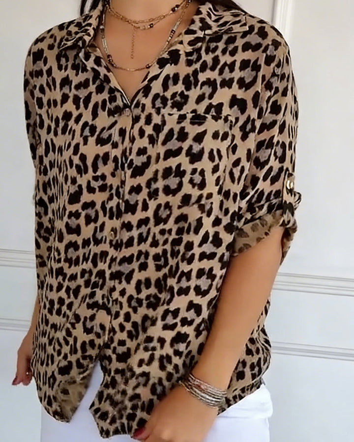 Leopard Print Blouse