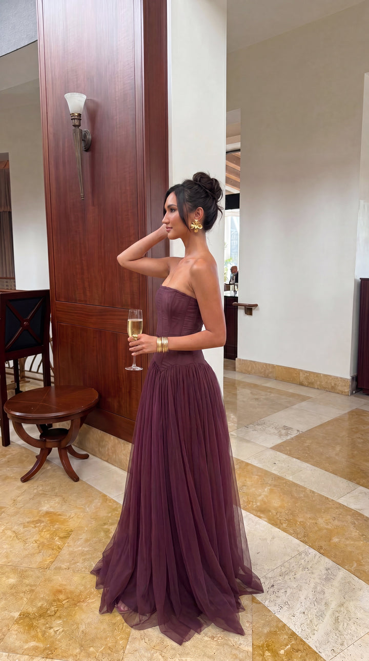 Paloma | Women's Corset Bodice Maxi Dress