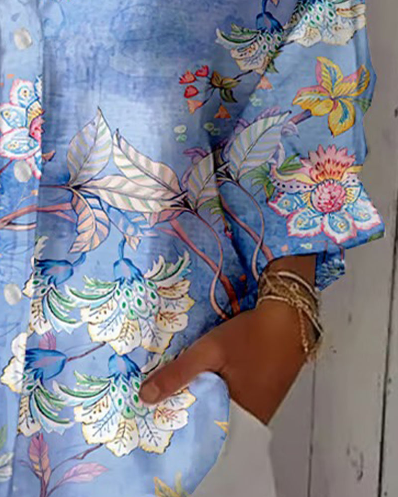 Printed Collared Fashion Shirt