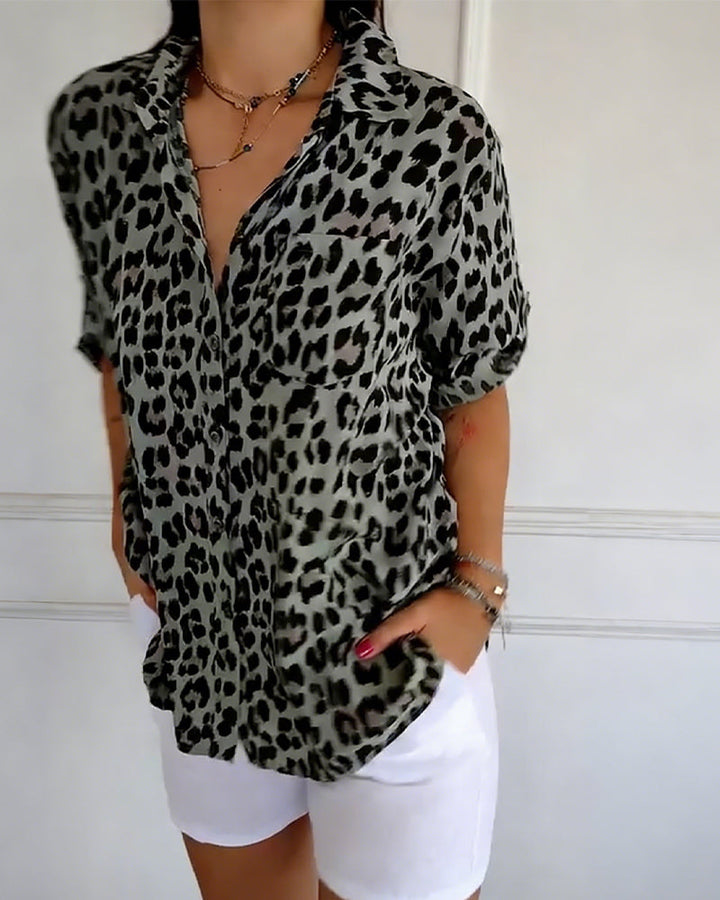 Leopard Print Blouse