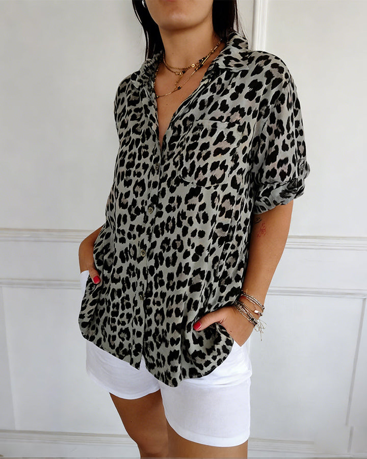 Leopard Print Blouse