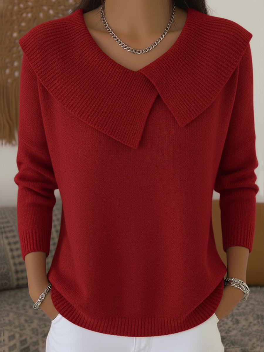 Lucia | Sweater with Soft Collar