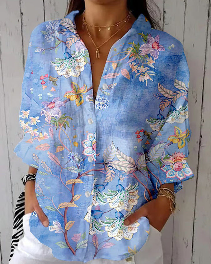 Printed Collared Fashion Shirt