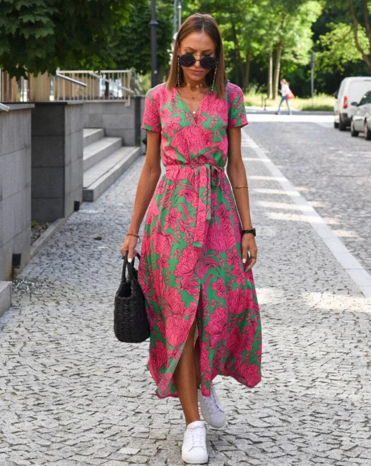 Linda | Summer Floral Dress
