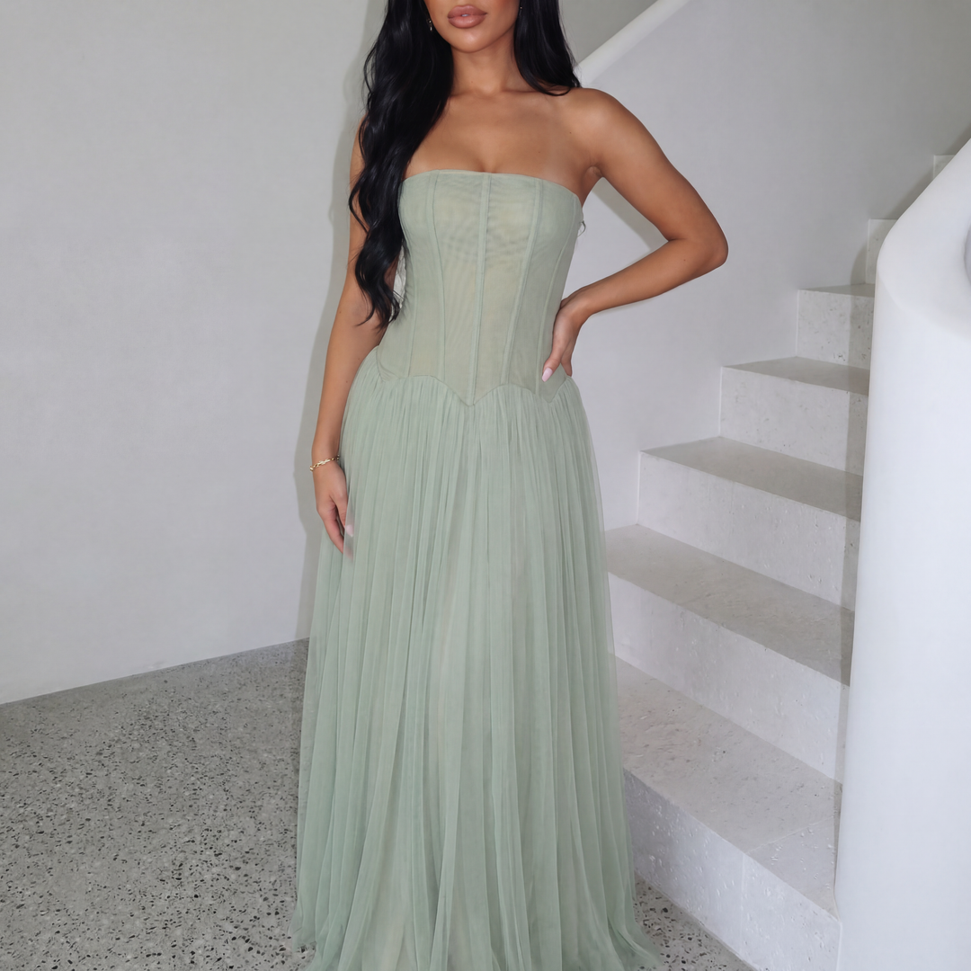 Paloma | Women's Corset Bodice Maxi Dress