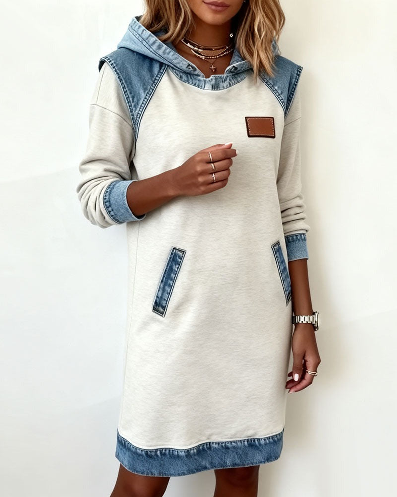Lena | Denim hooded dress