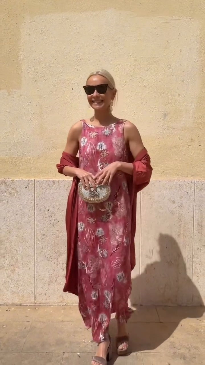 Sleeveless Maxi Dress + Matching Cardigan