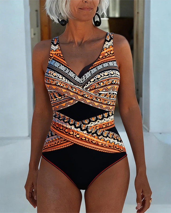 One-Piece Printed Tank Top