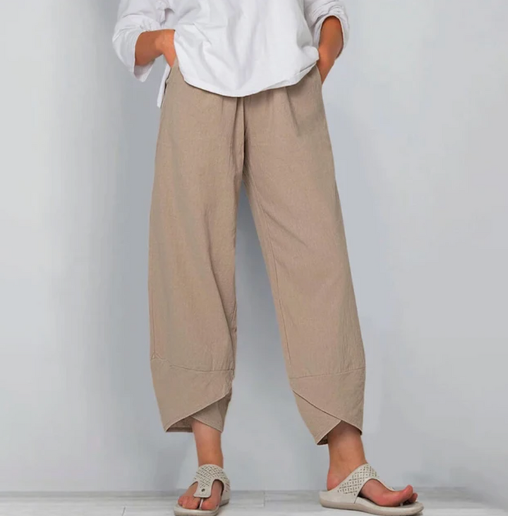 Beatrice Moreau | Women's Relaxed Linen Blend Pants