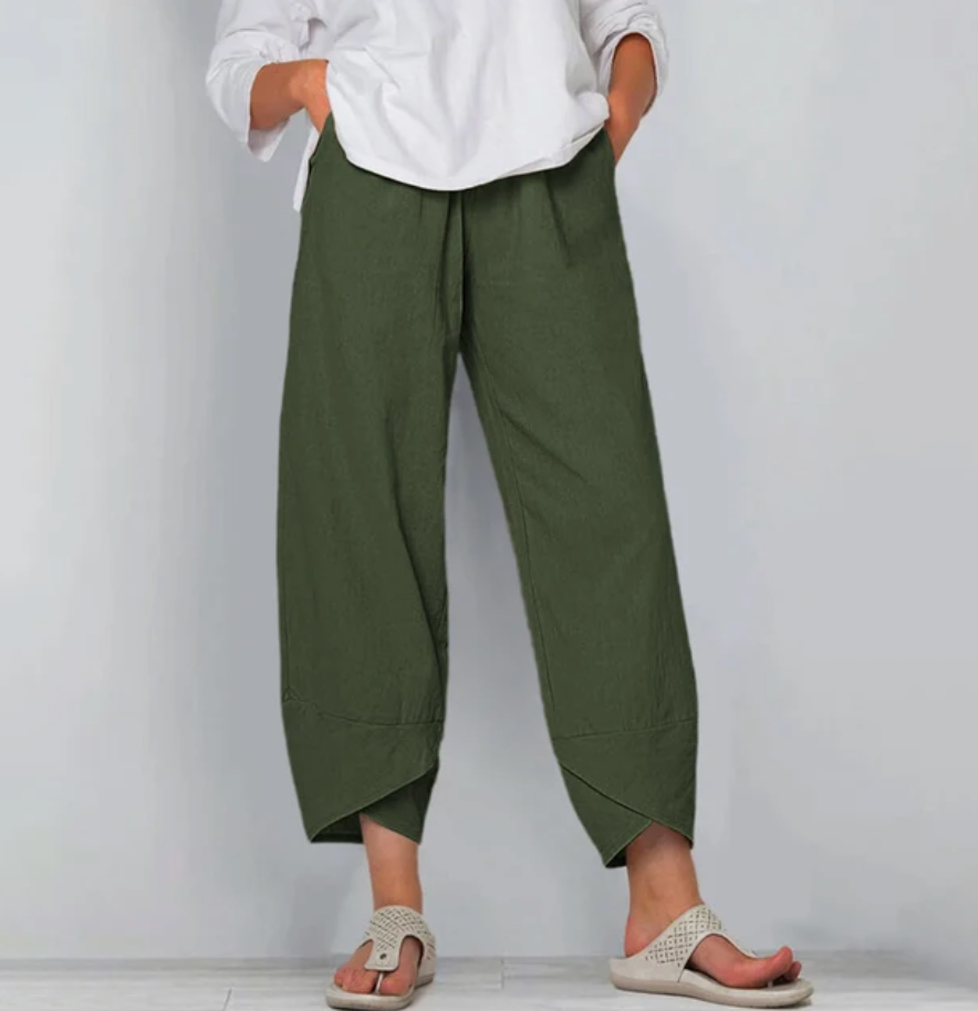 Beatrice Moreau | Women's Relaxed Linen Blend Pants