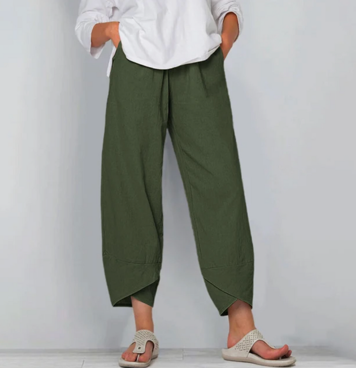 Beatrice Moreau | Women's Relaxed Linen Blend Pants