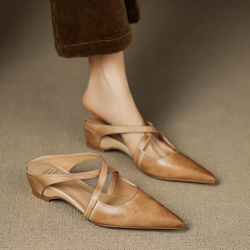 Eterna Luxe Genuine Leather Flats