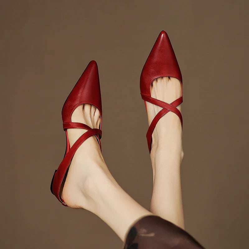 Eterna Luxe Genuine Leather Flats