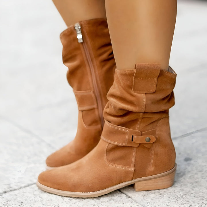 Harper | Slouchy Suede Ankle Boots