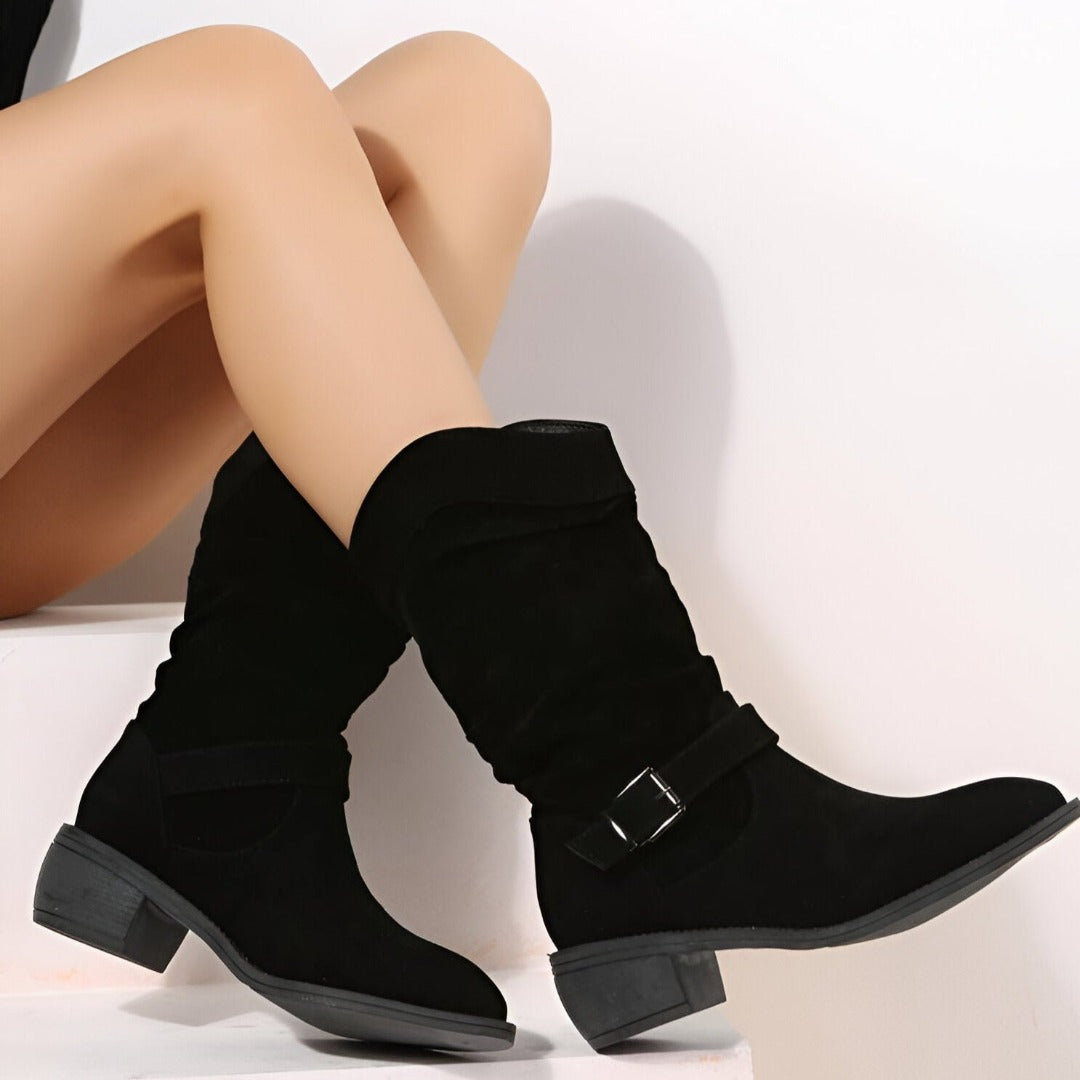 Harper | Slouchy Suede Ankle Boots