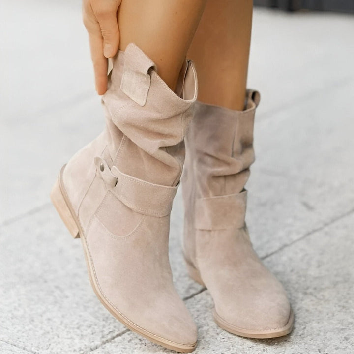 Harper | Slouchy Suede Ankle Boots