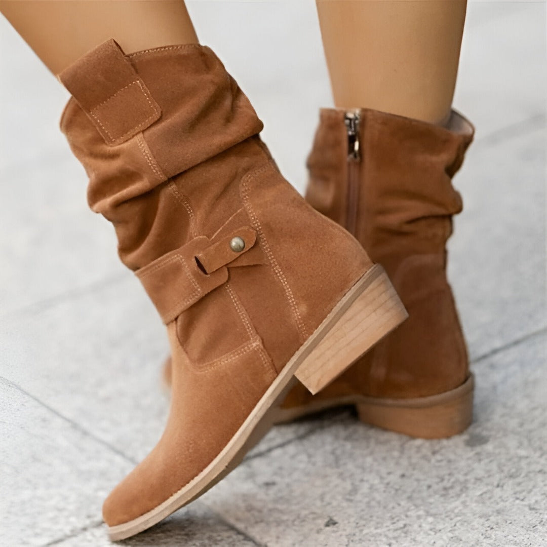 Harper | Slouchy Suede Ankle Boots