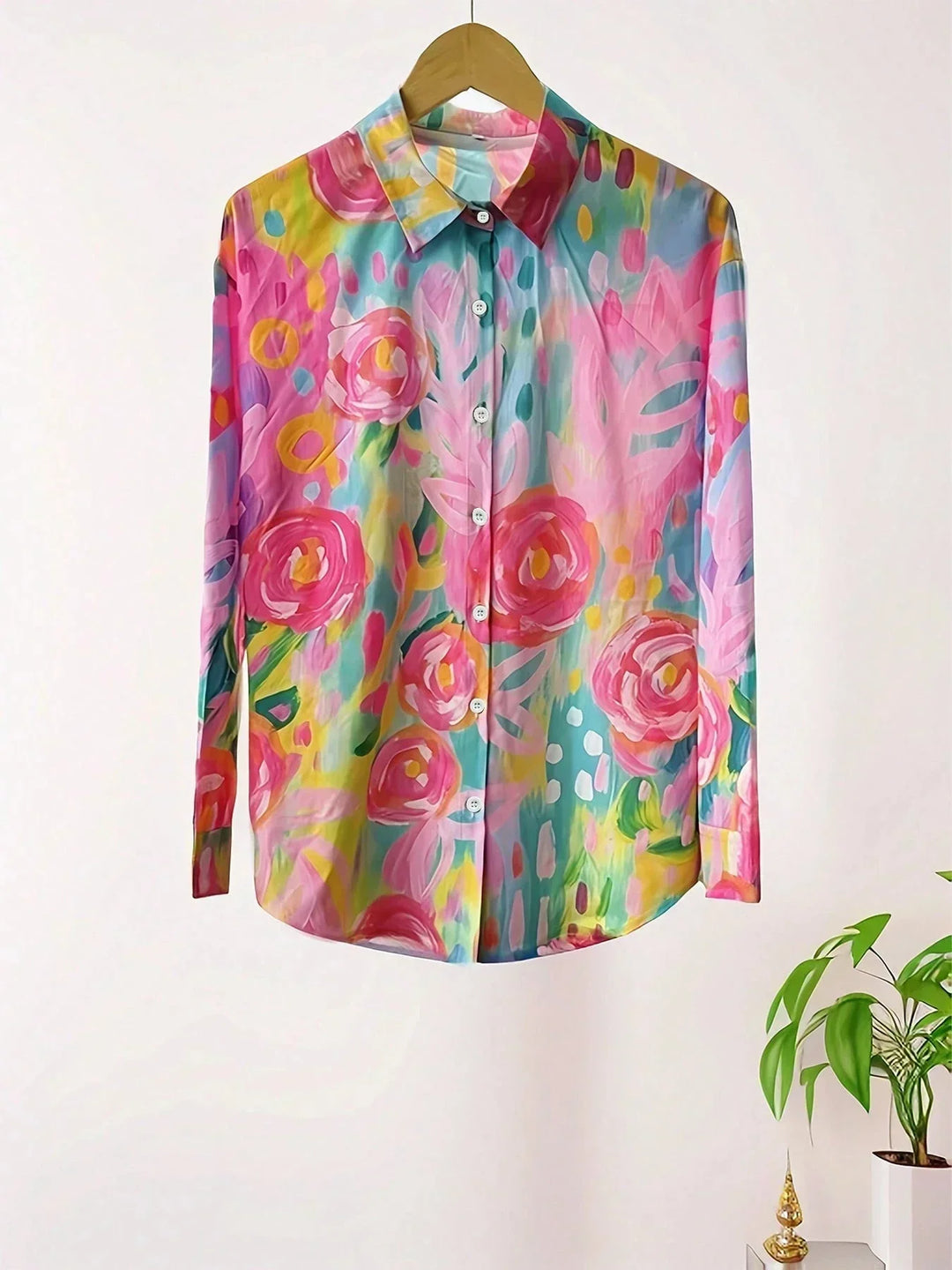 Nina | Blouse with a colourful print