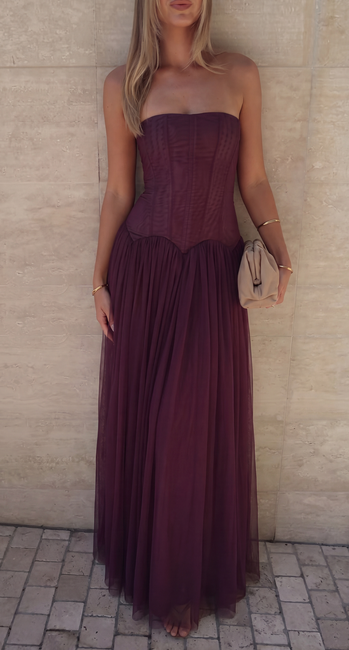 Paloma | Women's Corset Bodice Maxi Dress