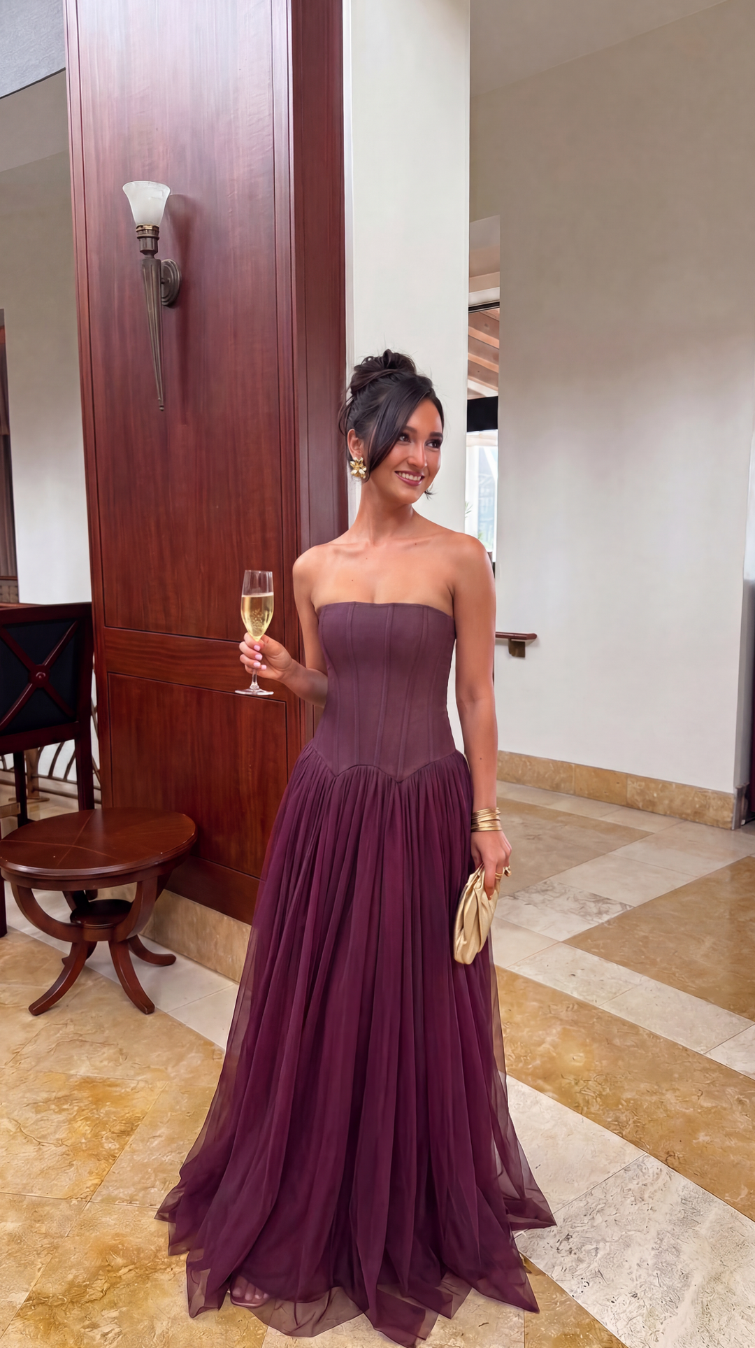 Paloma | Women's Corset Bodice Maxi Dress
