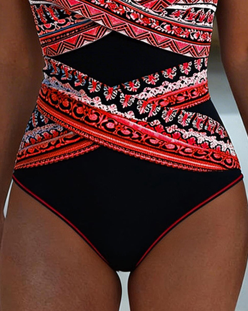 One-Piece Printed Tank Top