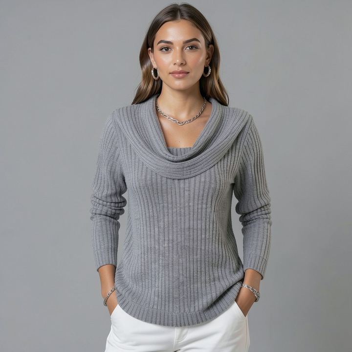 Nora | Cowl Neck Merino Wool Jumper