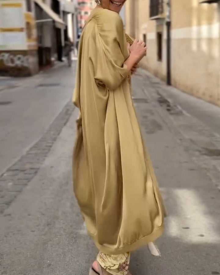 Sleeveless Maxi Dress + Matching Cardigan