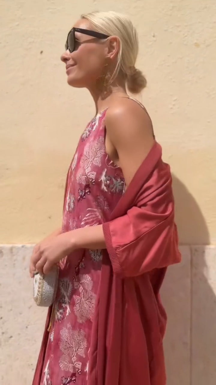 Sleeveless Maxi Dress + Matching Cardigan