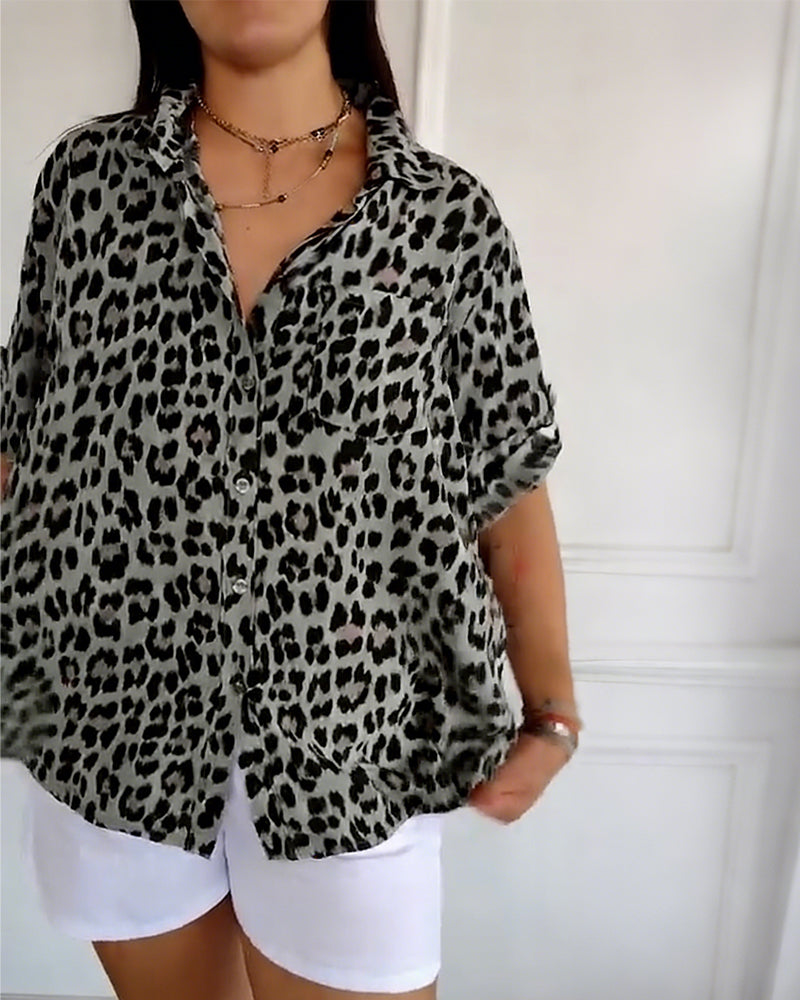 Leopard Print Blouse