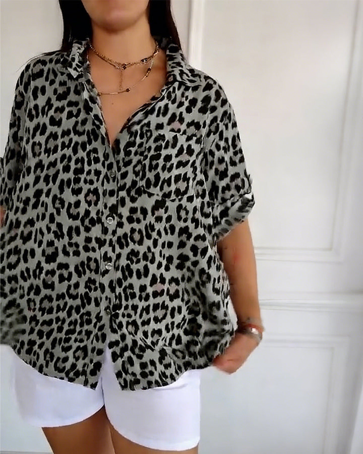 Leopard Print Blouse