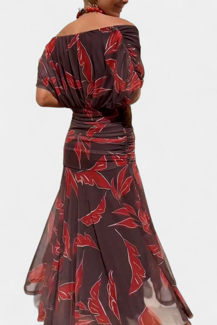 Alondra™ | Long Floral Dress with V-Neck