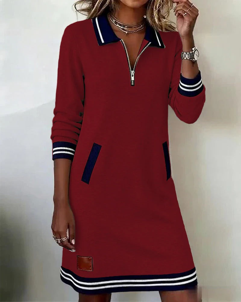 Chic | Long Sleeve Cotton Dress