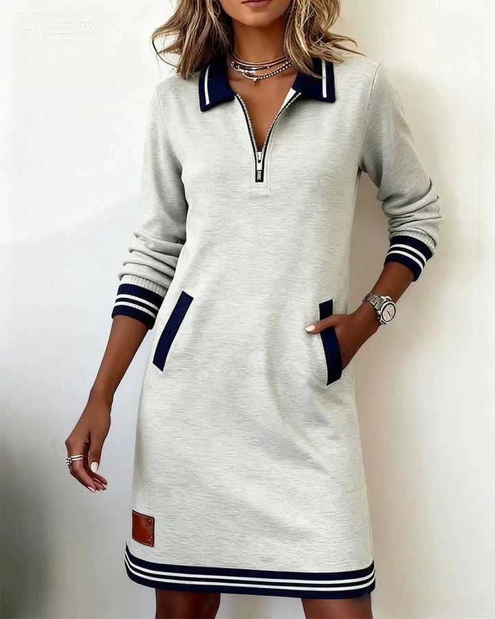 Chic | Long Sleeve Cotton Dress