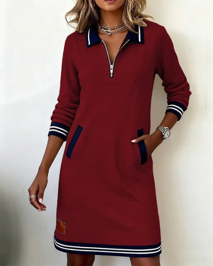 Chic | Long Sleeve Cotton Dress