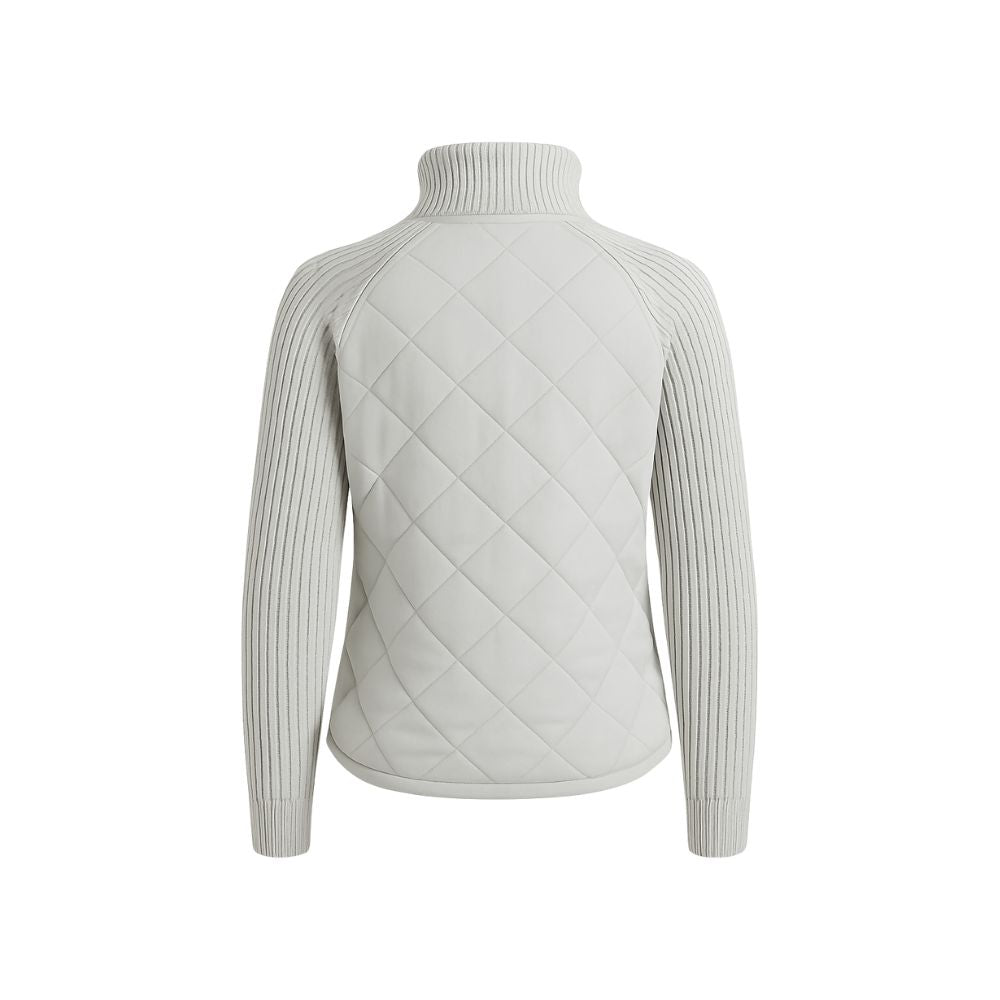 Nala | Cable-Knit Sleeve Quilted Hybrid Jacket