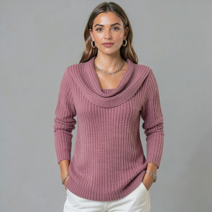 Nora | Cowl Neck Merino Wool Jumper