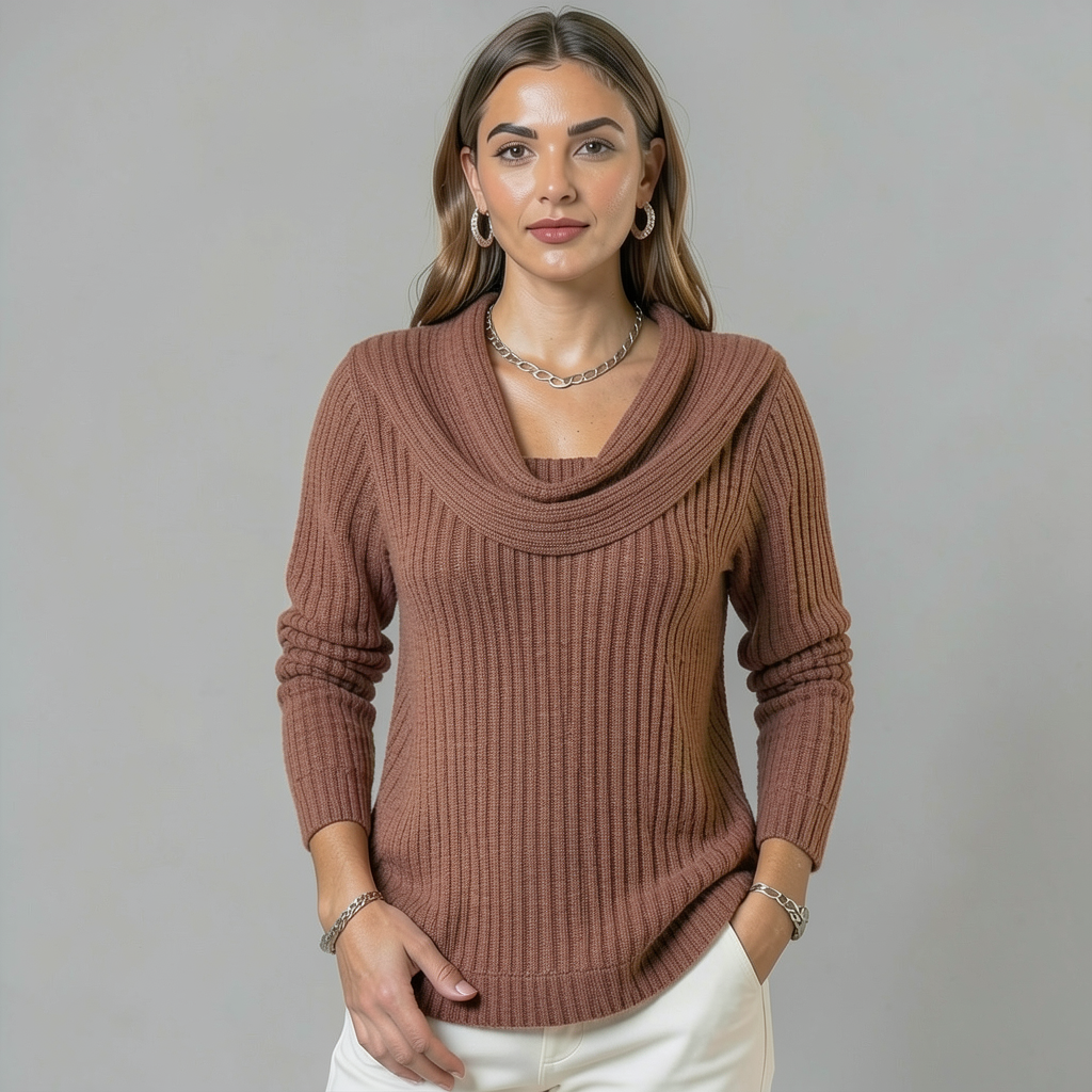 Nora | Cowl Neck Merino Wool Jumper
