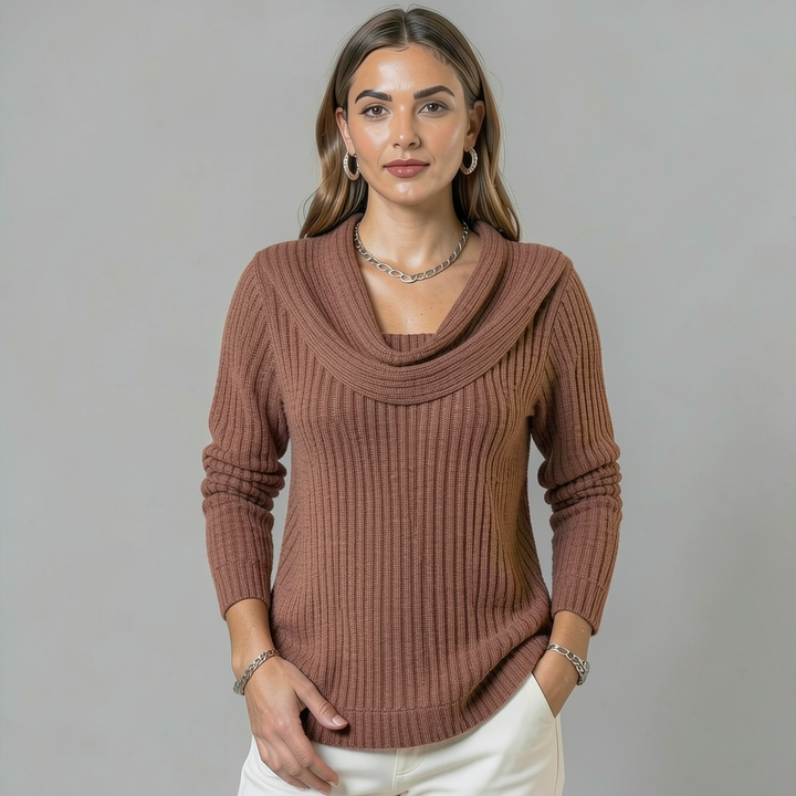 Nora | Cowl Neck Merino Wool Jumper