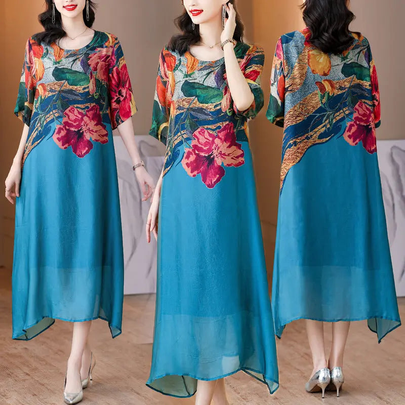 Debby | Elegant Dress with Floral Print