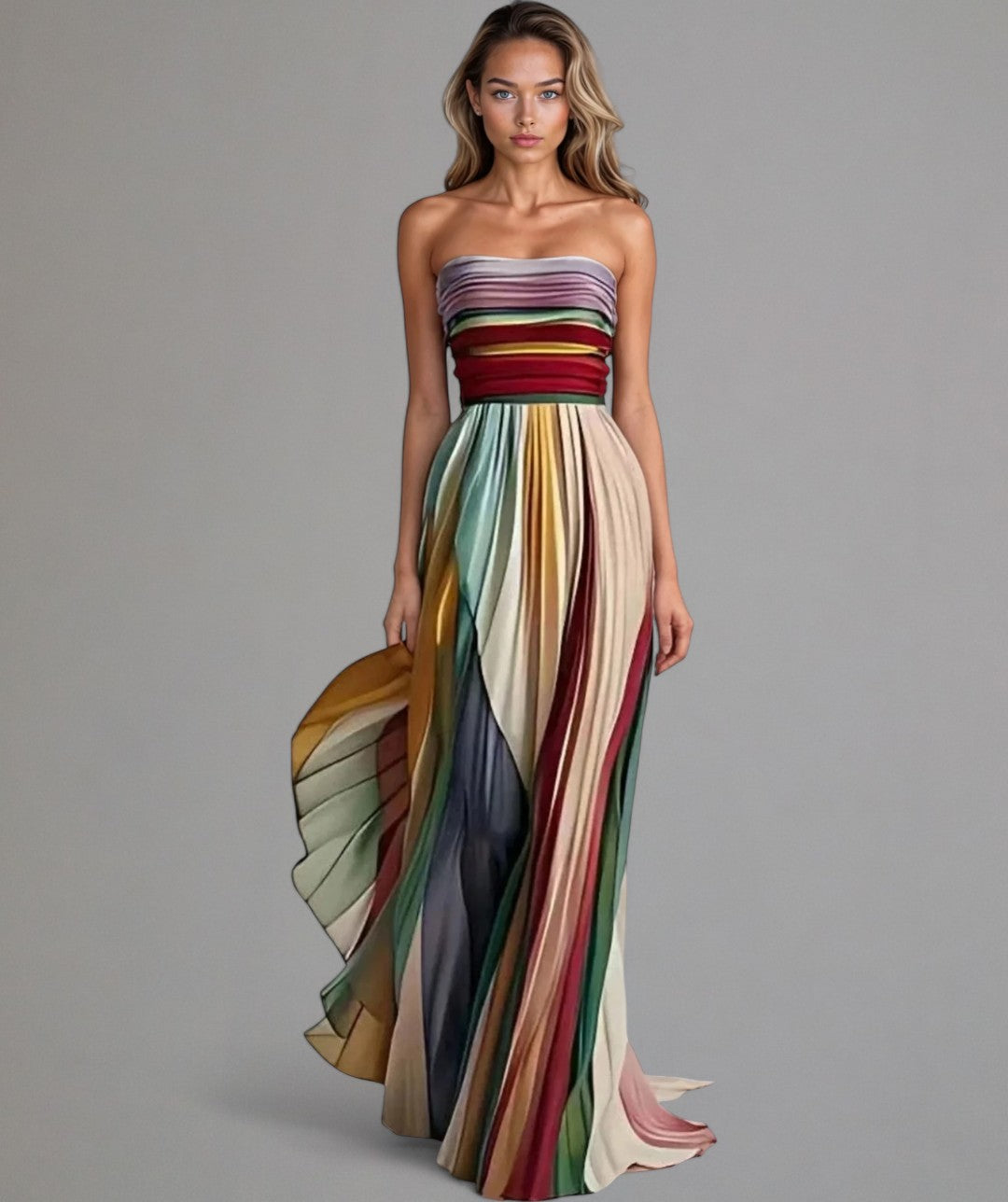 Aria - Sleeveless Colored Dress