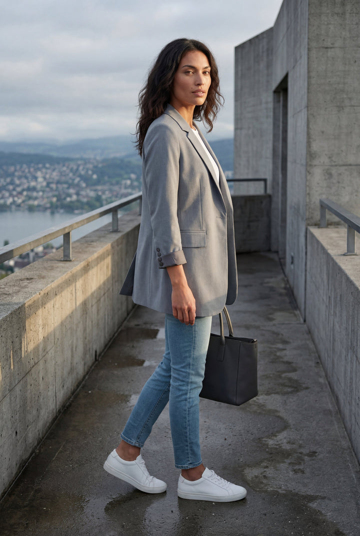 Blaire | Women's Relaxed Longline Blazer, Smart Casual